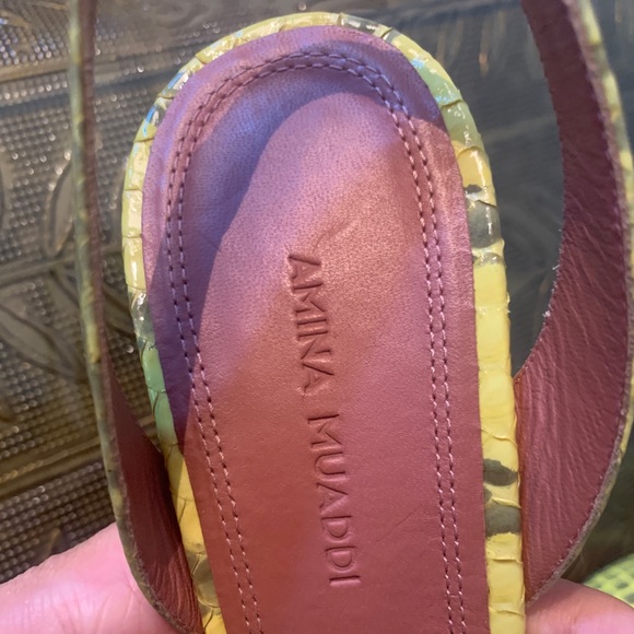 Amina Muaddi Slingbacks - Picture 2 of 5